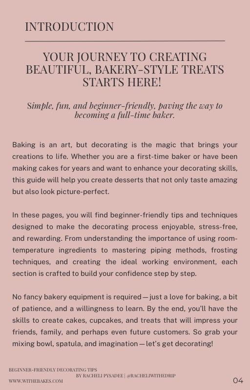 Beginner Friendly Decorating Tips (for beginners)